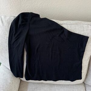 Black One Shoulder Blouse